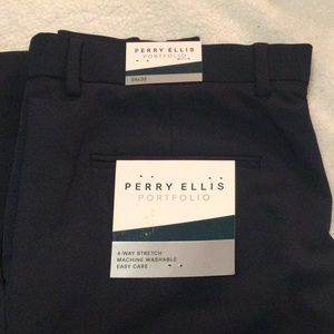 Mens Perry Ellis dress pants Dark Navy Blue